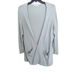 Madewell Ryder Cardigan Sweater in Marled Sage - Size XXL